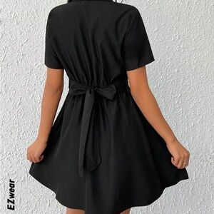 Black Button-Up Dress